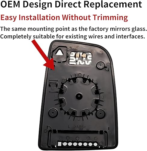 Miniatura 9 de Espejo lateral del pasajero de repuesto para Mercedes Benz Sprinter 2012-2016, VOLKSWAGEN VW Crafter 2012-2016  Espejo lateral derecho, espejo