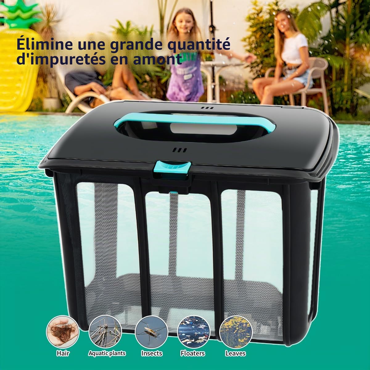 WuYan Panier filtrant ultra fin de rechange pour robot nettoyeur de piscine Aiper Scuba S1, Scuba S1 2025, grande capacité avec poignée de transport pratique, facile à nettoyer
