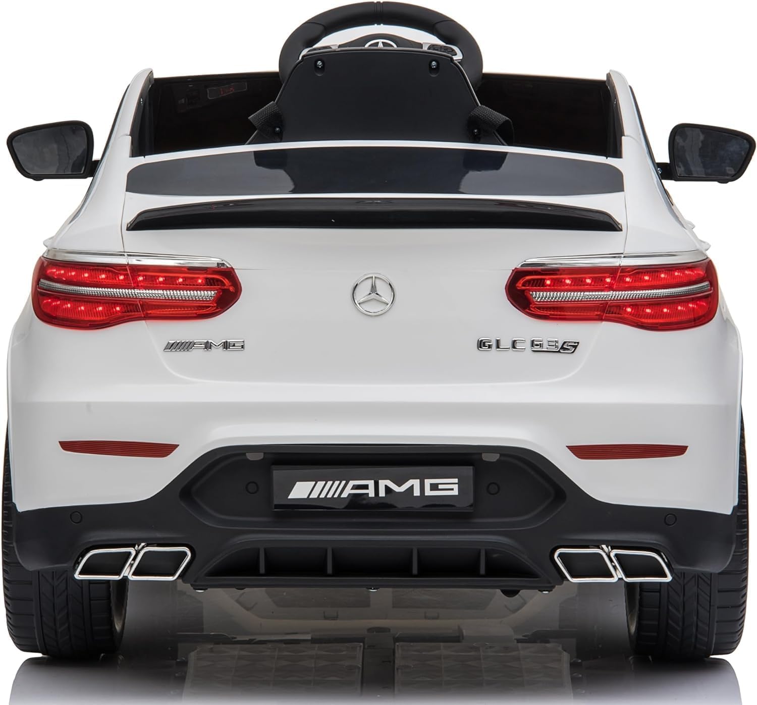 Macchina Elettrica per Bambini 12V Mercedes GLC 63 AMG Auto Elettrica con Ruote in Gomma Telecomando Porte Apribili Full Optional