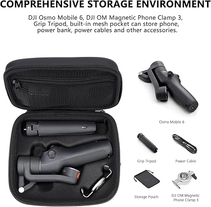 OM6 スタビライザー キャリングケース付き Amazon.co.jp: OM 6ケース、DJI Osmo Mobile 6ジンバルスタビライザー