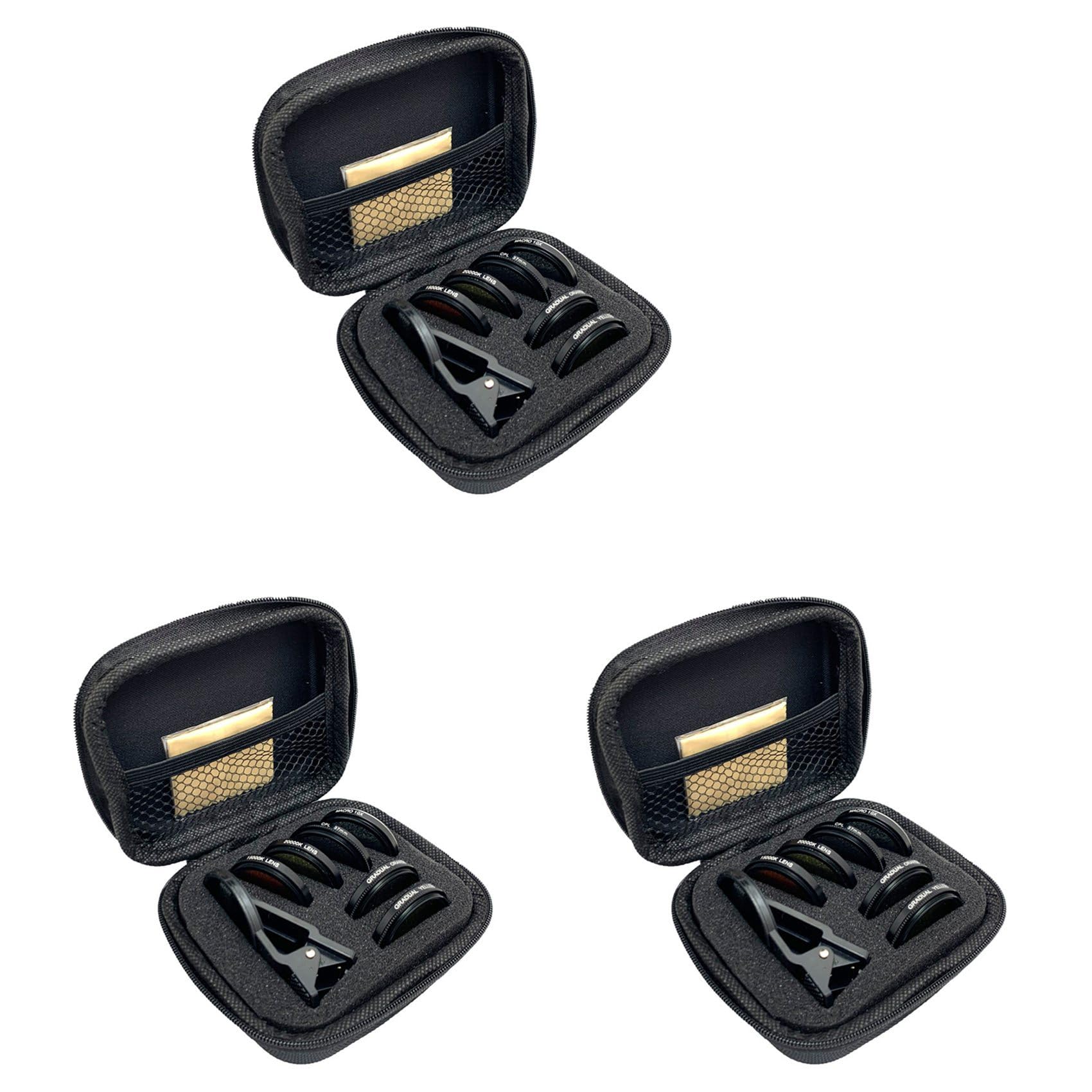 3 Set Aquarium Lens Fish Tank Phone Filtro Obiettivo della Fotocamera 6 nel 1 Macro Lens Giallo Lens Filter Coral Reef Aquarium Photography