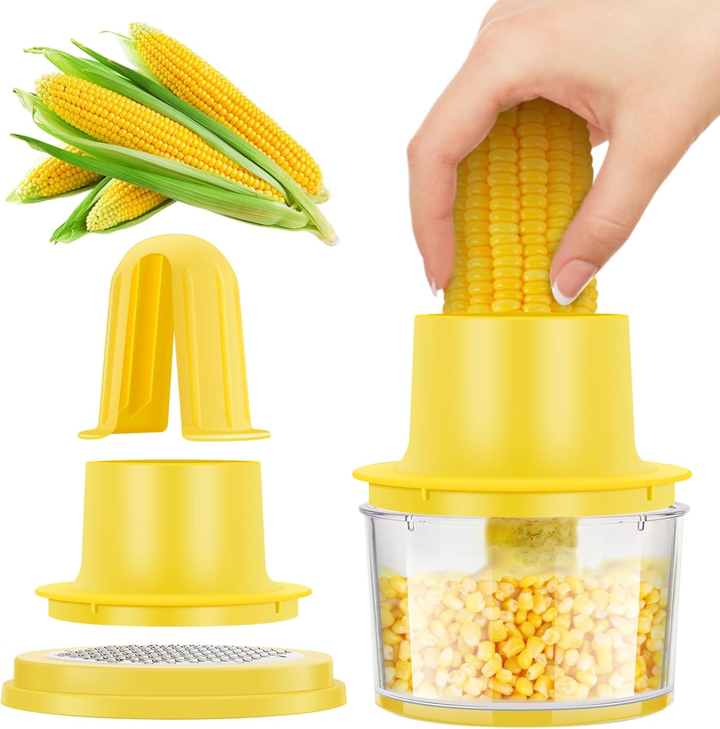 Amazon.com: Corn Peeler Set, Multifunctional Corn Stripper with ...