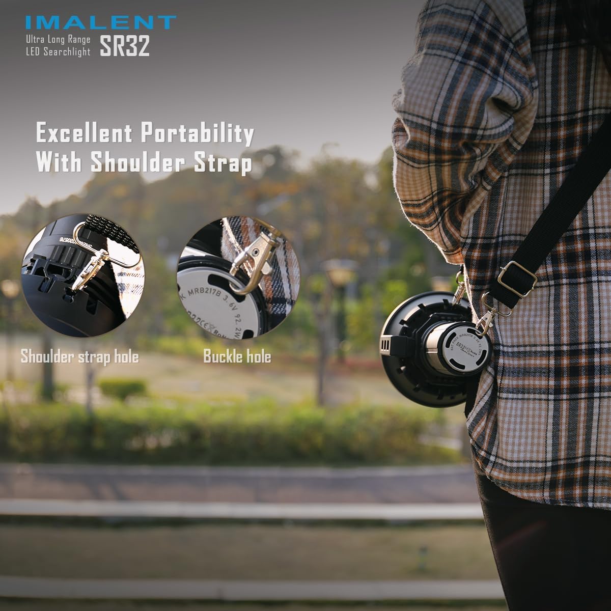 IMALENT SR32 120000 Lumens Flashlight, High Lumens Flashlights Long Beam 2080 Meters with OLED Display, Type C Fast Charge Super Bright Searchlight for Outdoor, Hunting and Emergency - Image 8