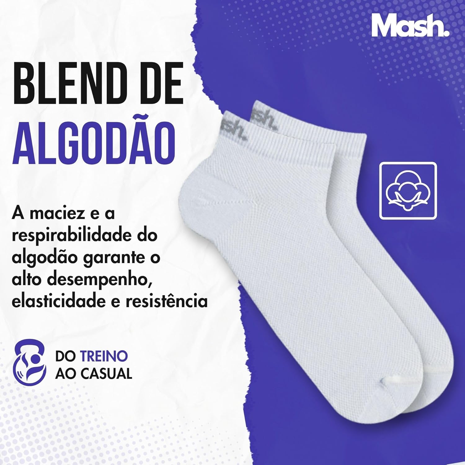 Kit 3 Pares Meia Sapatilha Cano Curto Esportiva Active Com Algodão Unissex Mash em promoção! Veja a oferta e mais achadinhos de Moda íntima 9 Hoje é o melhor dia para comprar Kit 3 Pares Meia Sapatilha Cano Curto Esportiva Active Com Algodão Unissex Mash com aquele preço maroto! Promoção! Aproveite a oferta! 9