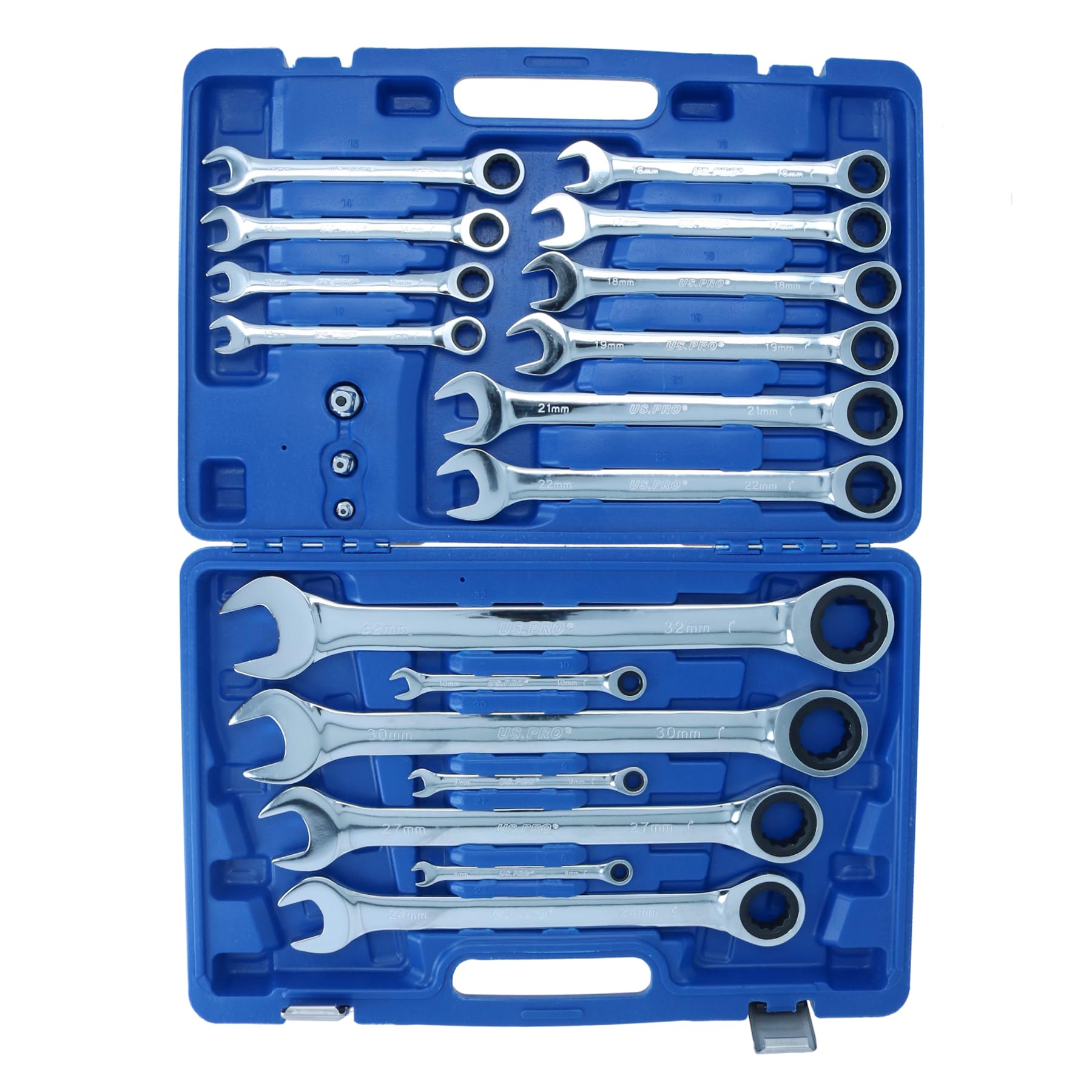 AB Tools Juego de llaves de carraca grande de 8mm a 32mm en Bergen A638