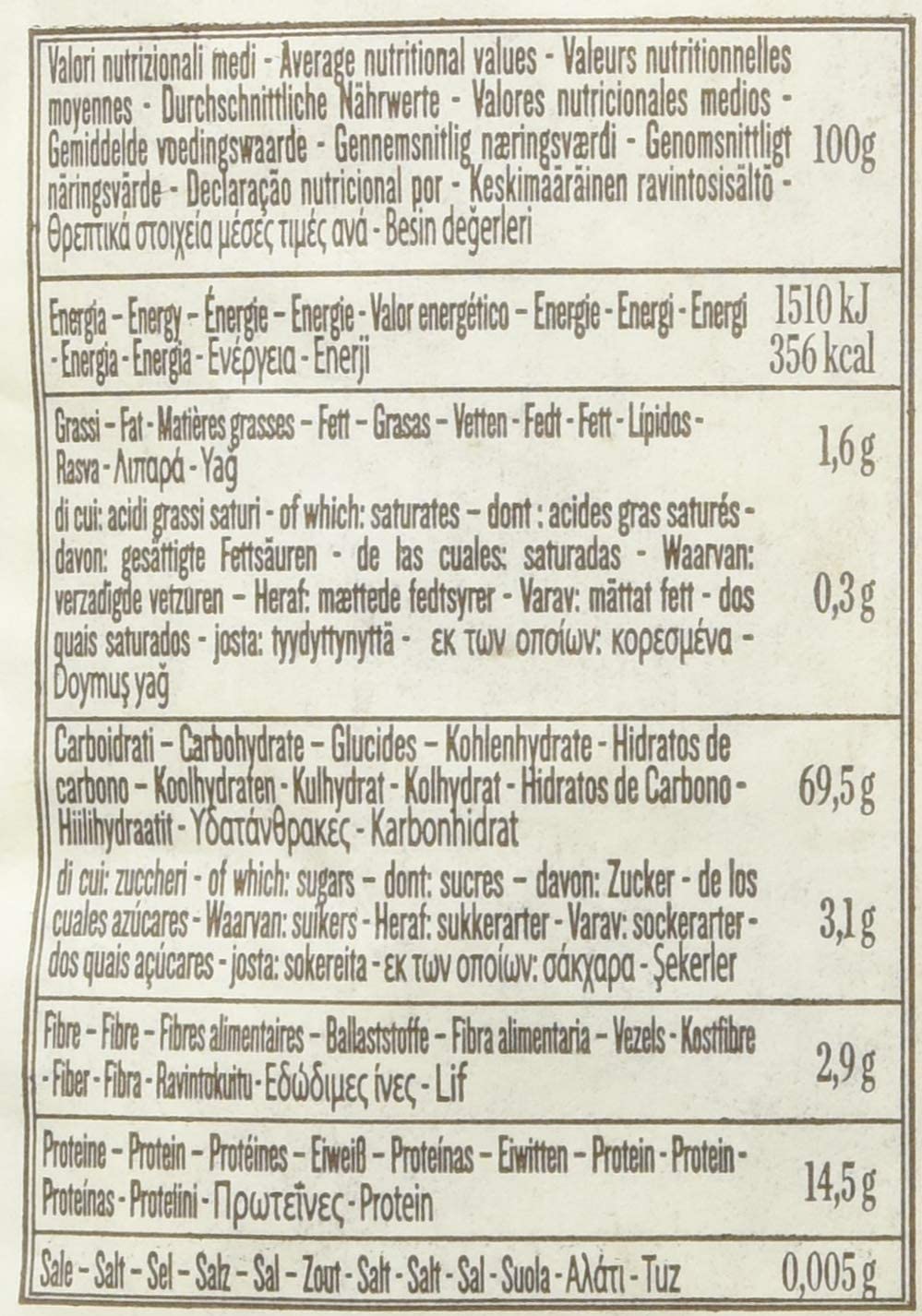 Italian Gourmet Elicoidali N.49 pâtes italiennes striées 20 x 500g
