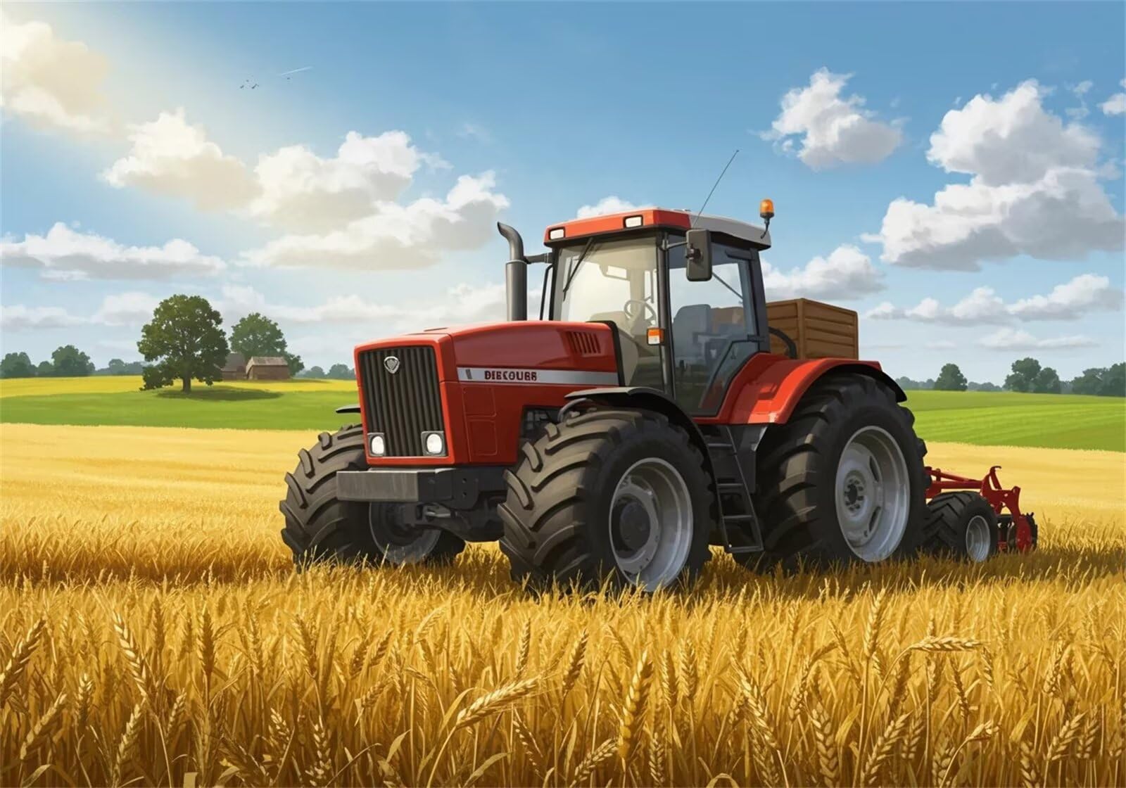 Puzzle 3000 Piezas Adultos Tractor Campos Trigo, Rompecabezas Adultos Dificil 122x81cm, Estimula la Concentración y Antiestrés, Juego de Habilidad para Toda la Familia