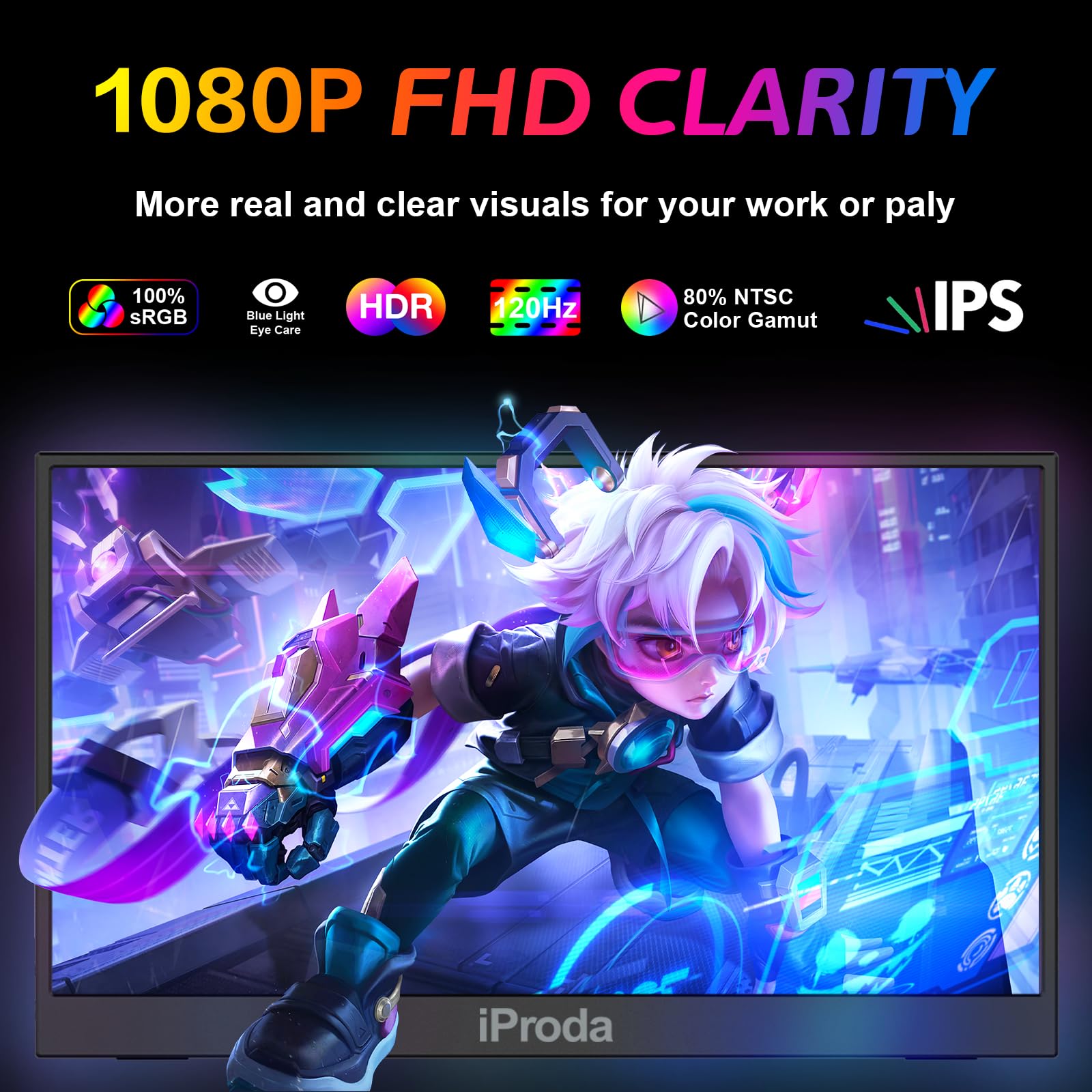 Amazon.co.jp: モバイルモニター 18.5 インチ FHD 1080P モバイル