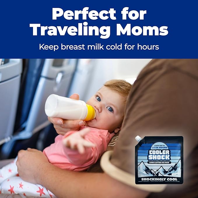 Cooler Shock 4 Mid Size Freeze Packs Screw Cap (10in x 9in)