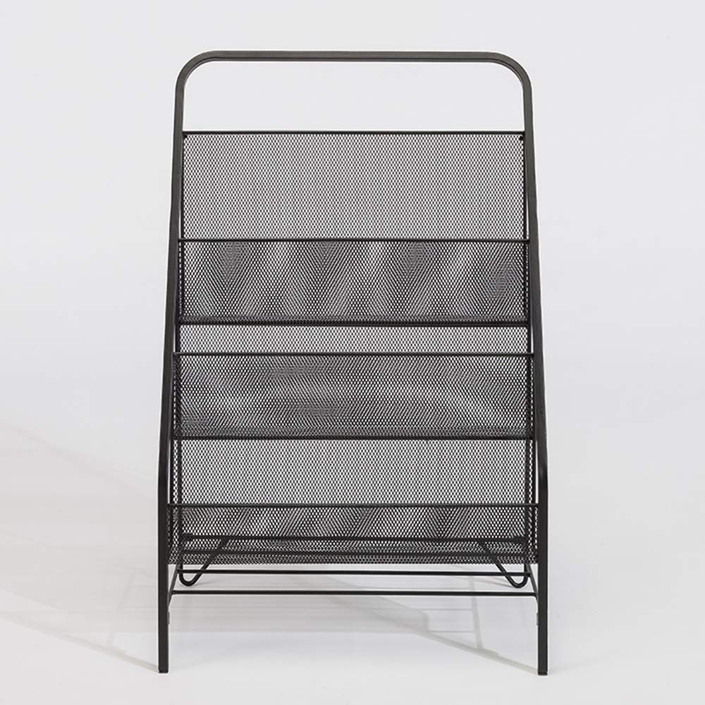 ZXH Magazine Holders Floor Standing Magazine Rack，Simple Metal