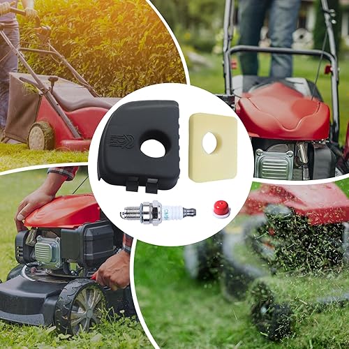 Miniatura 7 de 595660 - Cubierta para filtro de aire + filtro de espuma de filtro de aire 799579 + bombilla de imprimación 594281 para Brriggs & Sttratton