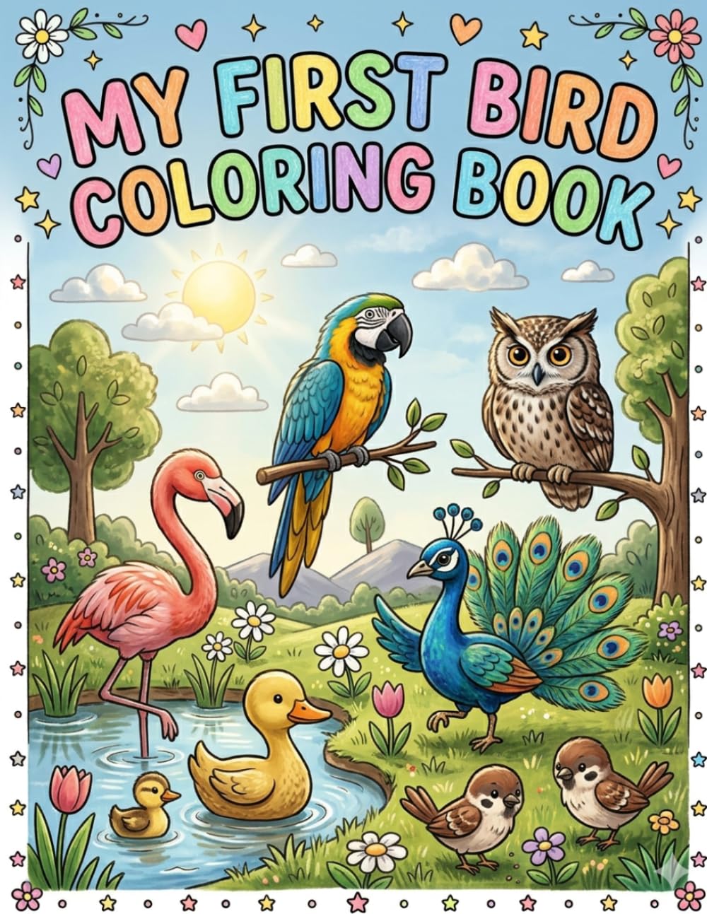 My First Bird Coloring Book for Kids Aged 2 to 6