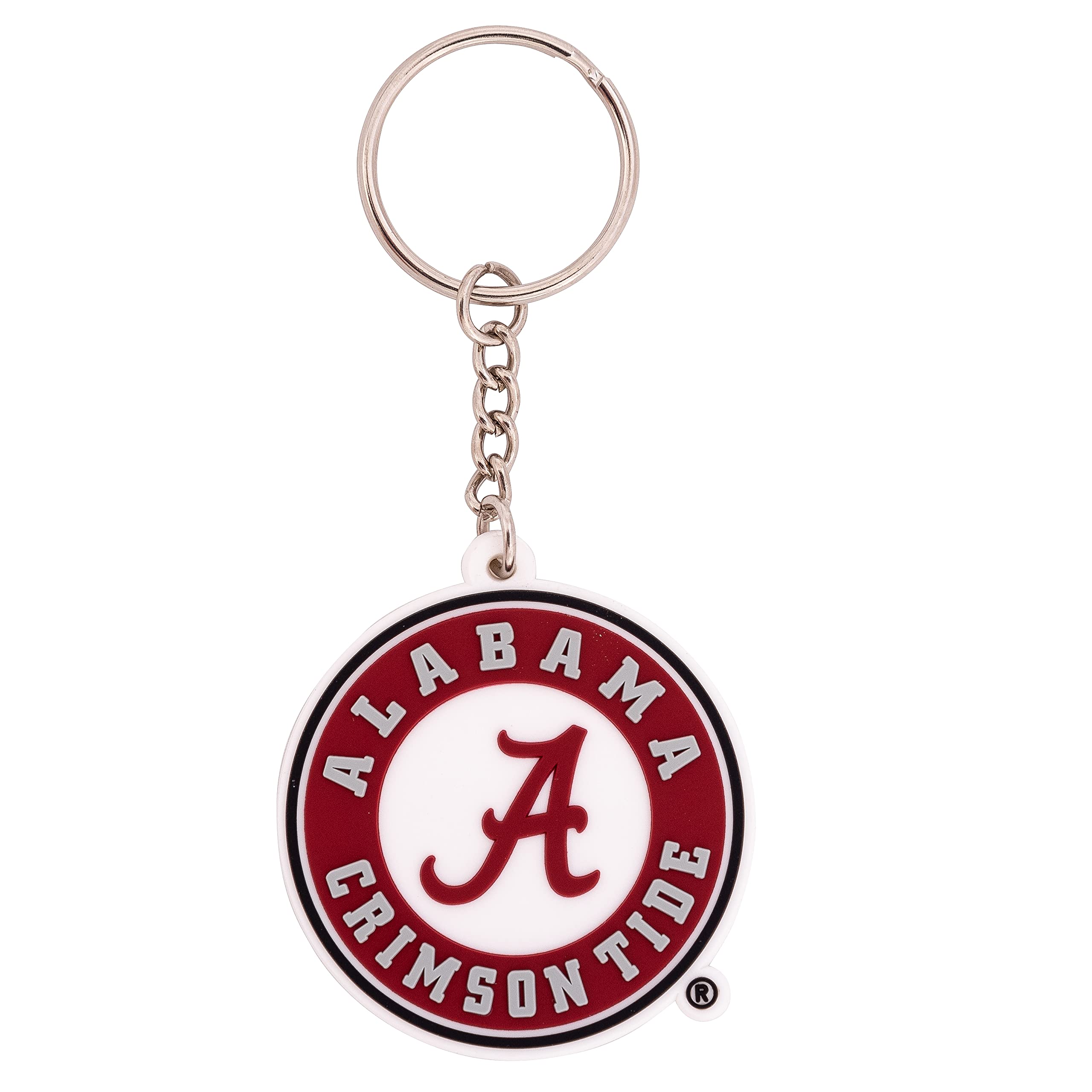 Desert Cactus University of Alabama Crimson Tide Keychain Bama UA Car Keys Holder (PVC A), Red, One Size