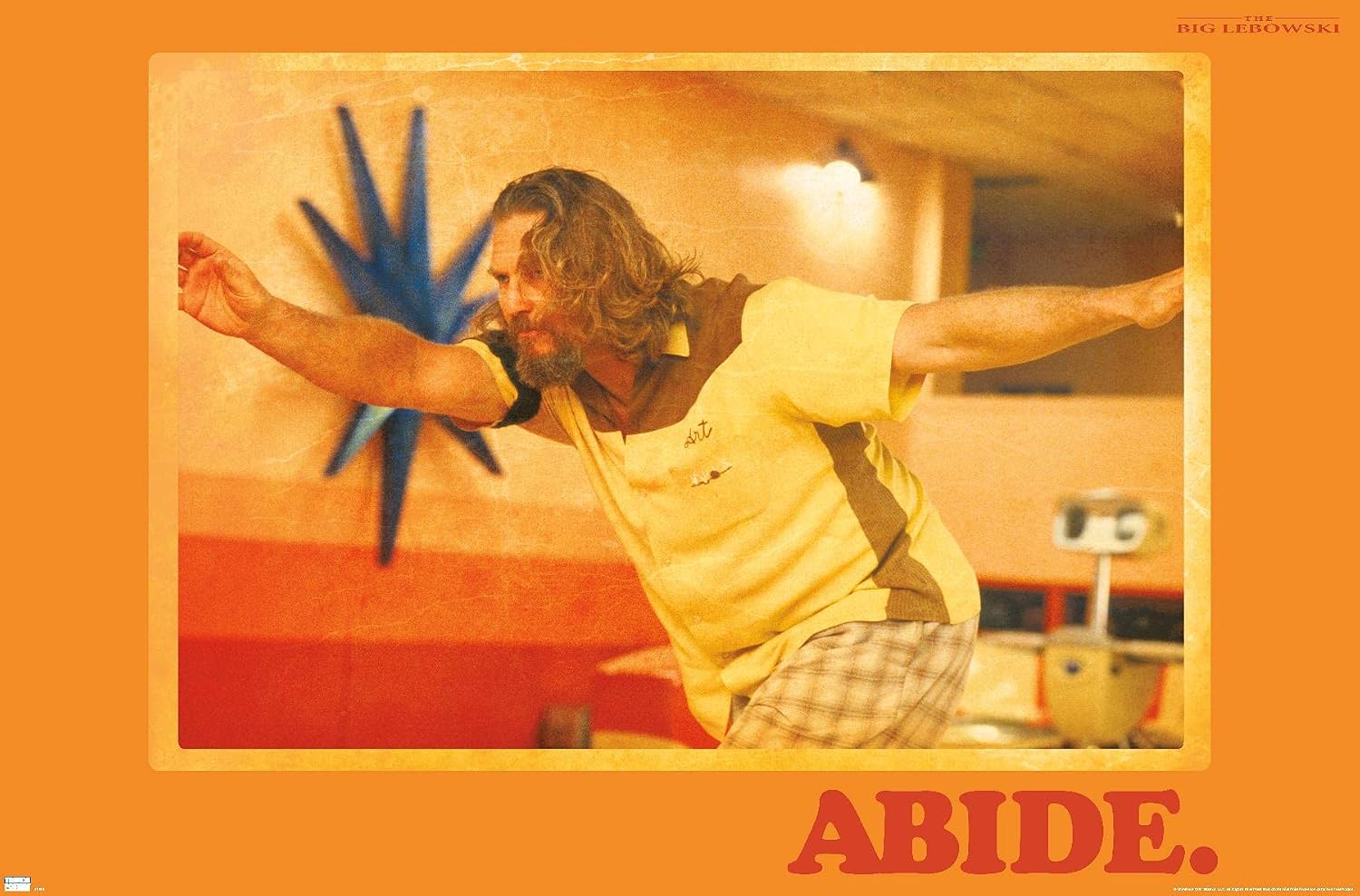 The Big Lebowski - Abide Wall Poster, 34L" x 22.4W", Premium Unframed Version