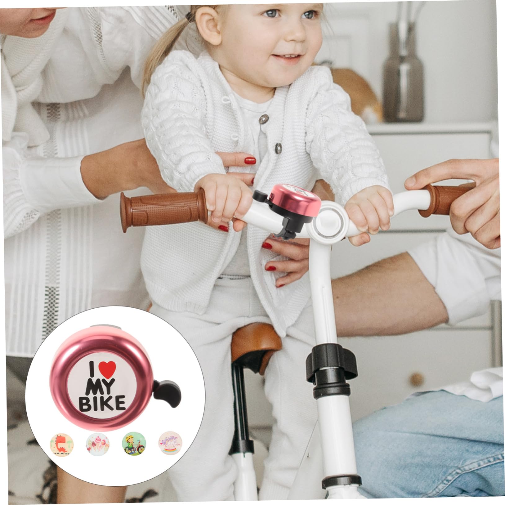 BCOATH 1Set Super Loud Bike Bell Adorable Bicycle Horn for Mountain Biking Easy to Install All Bikes Scooters and Strollers for Boys