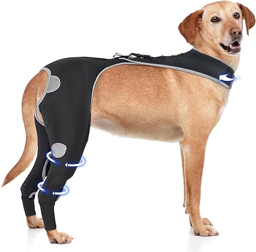 Miniatura 19 de Hombro y codo para perro - Manga antilamer para luxación de hombro, lesiones de codo, recuperación postoperatoria - Soporte reflectante