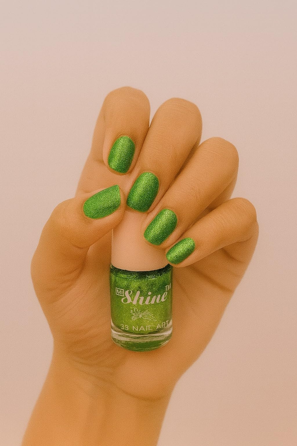 BEAUTY7 Nail Polish For Women | Nail Lacquer |Glitter Finish | Rich Pigmentation | Long Lasting | Quick Dry Formula - Red,Dark Green, Pink, Light Green,Blue, Golden- 10ml in each-Pack of 6 3