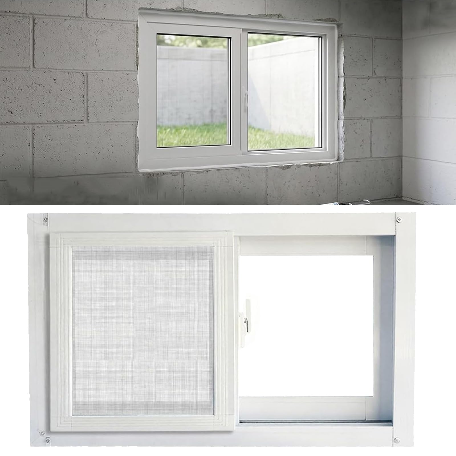 Ventana corrediza insonorizada con marco de aluminio engrosado casa residencial