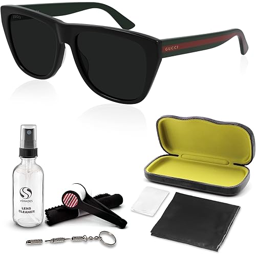 Gucci GG0926S Lettering Logo Flat Top shape Sunglasses - Eyewear with eSHADES Kit - Embrace Sophistication and Elegance