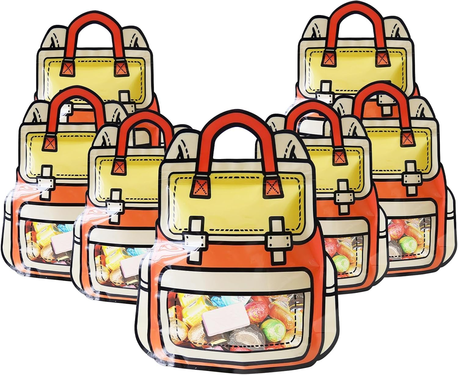 Chocozone Pack of 25 House Theme Guddy Bag Party Favor Bags Cookie Bags Birthday Party Return Gift Bags Goody Bag for Return Gifts for Kids(21 * 24cm)