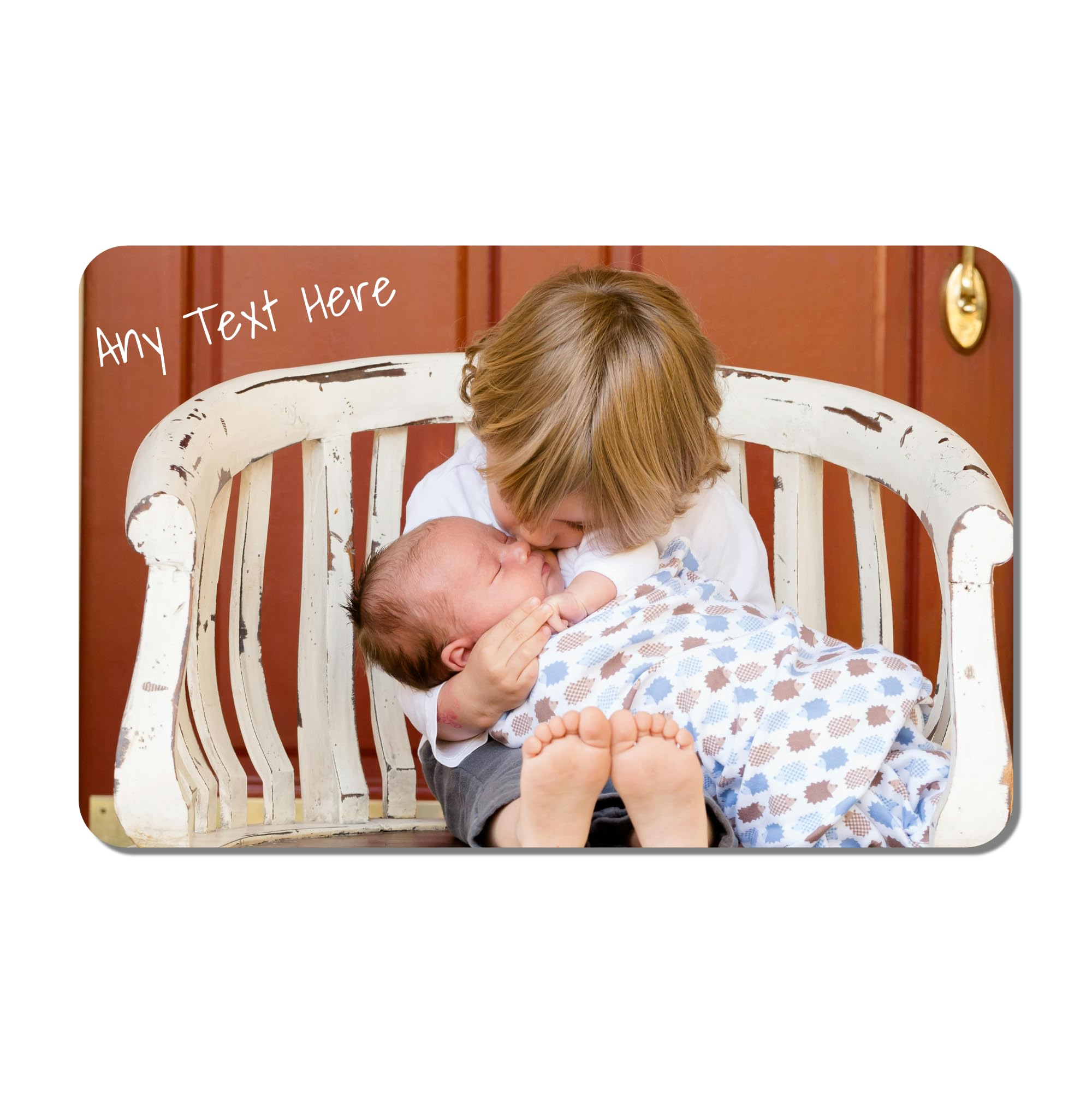 Personalised Photo Wallet Sized Aluminium Purse, Wallet Card, Metal Keepsake Gift, Gift for, Husband, Wife Dad, Mum, Friend, Memorial Custom Card 85mm x 55mm