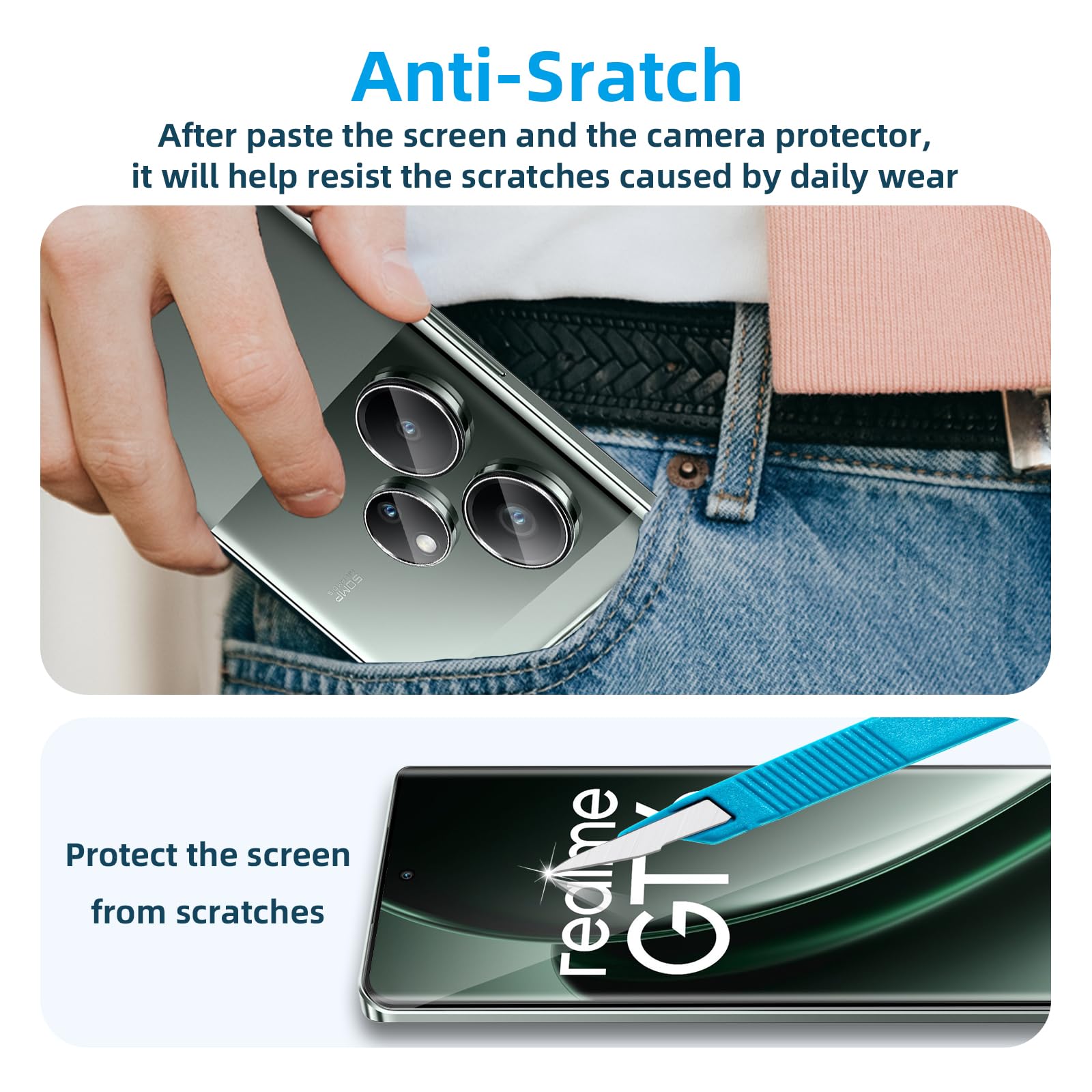 dipos I 6X Pellicola Protettiva Compatibile con Realme GT Neo 2 Pellicola di Protezione Cristallo
