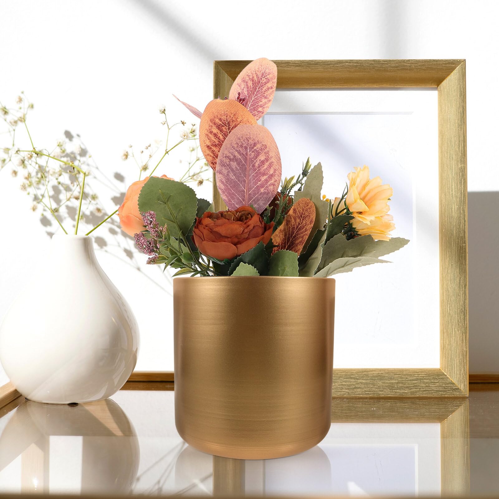 Amazon.co.jp: HOLIDYOYO 錬鉄製の花入れ フラワーバケツ 風花瓶