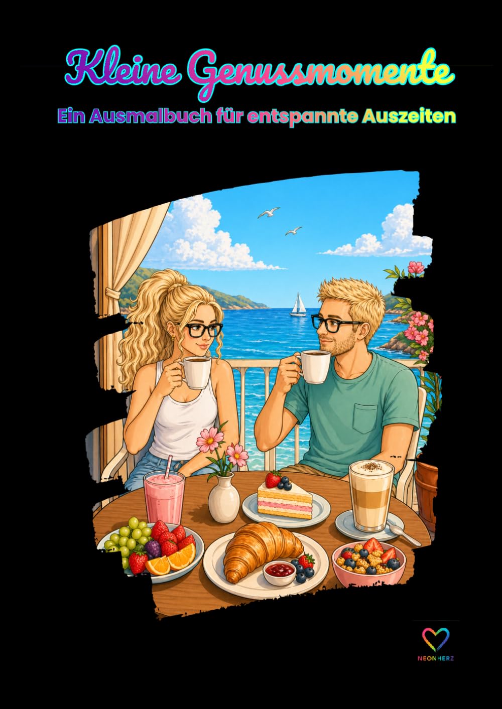 Kleine Genussmomente: Ein Ausmalbuch für entspannte Auszeiten