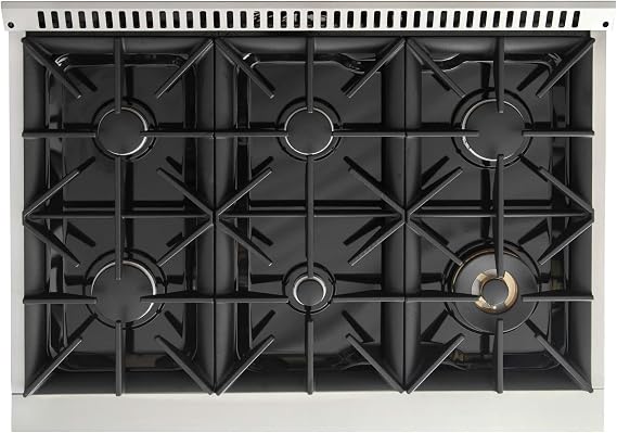 Kucht KDF362/LP-W-GOLD Dual Fuel Range, White & Gold