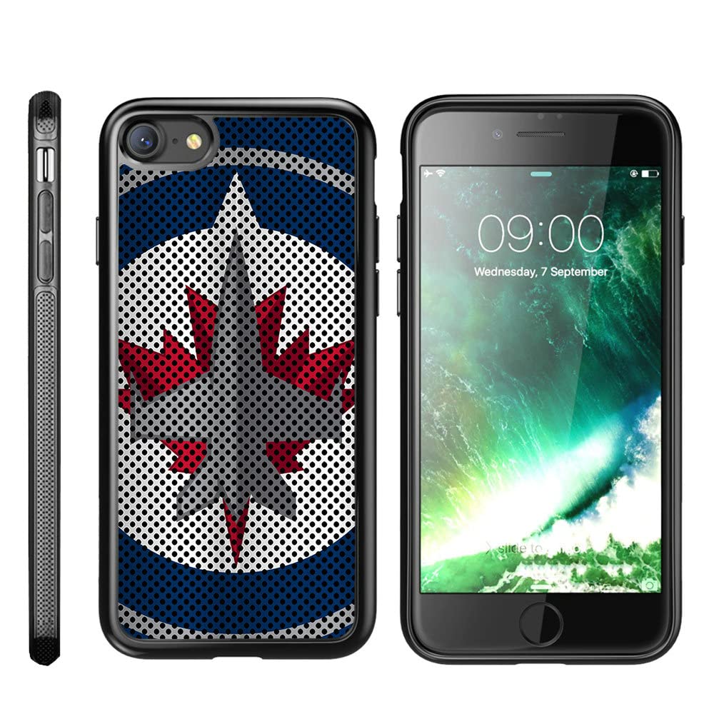 for Winnipeg Ice Hockey Fans Case Compatible with iPhone SE/ 8/7/ 6/6s, Custom Personalized Cute Protective Phone Case Cover for SE/8/7/6/6s 4.7 inch