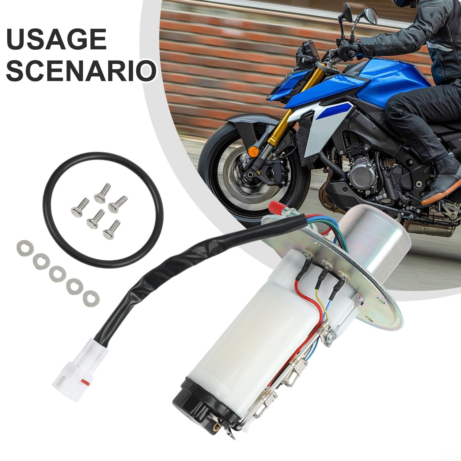 Pompa carburante di ricambio diretta per Suzuki SV650 SV650S K3 K4 2005-2009, OEM 15100-16G00, componenti in metallo di qualità
