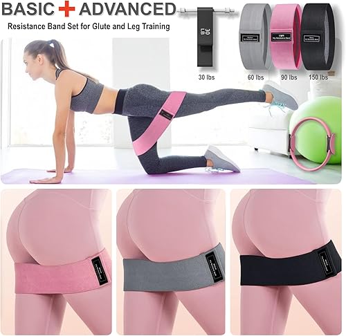 Miniatura 4 de Kit esencial de yoga y pilates para mujer, kit de pilates Better Me para entrenamientos en casa con anillo de pilates y juego de pelotas, bandas de