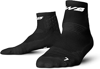 We Ball Sports Anti-Blister Mens Athletic Cushion Quarter Length Socks for Football, Running, Baseball, Basketball