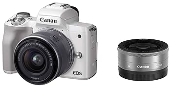 Amazon | Canon ミラーレス一眼カメラ EOS Kiss M ダブルレンズ