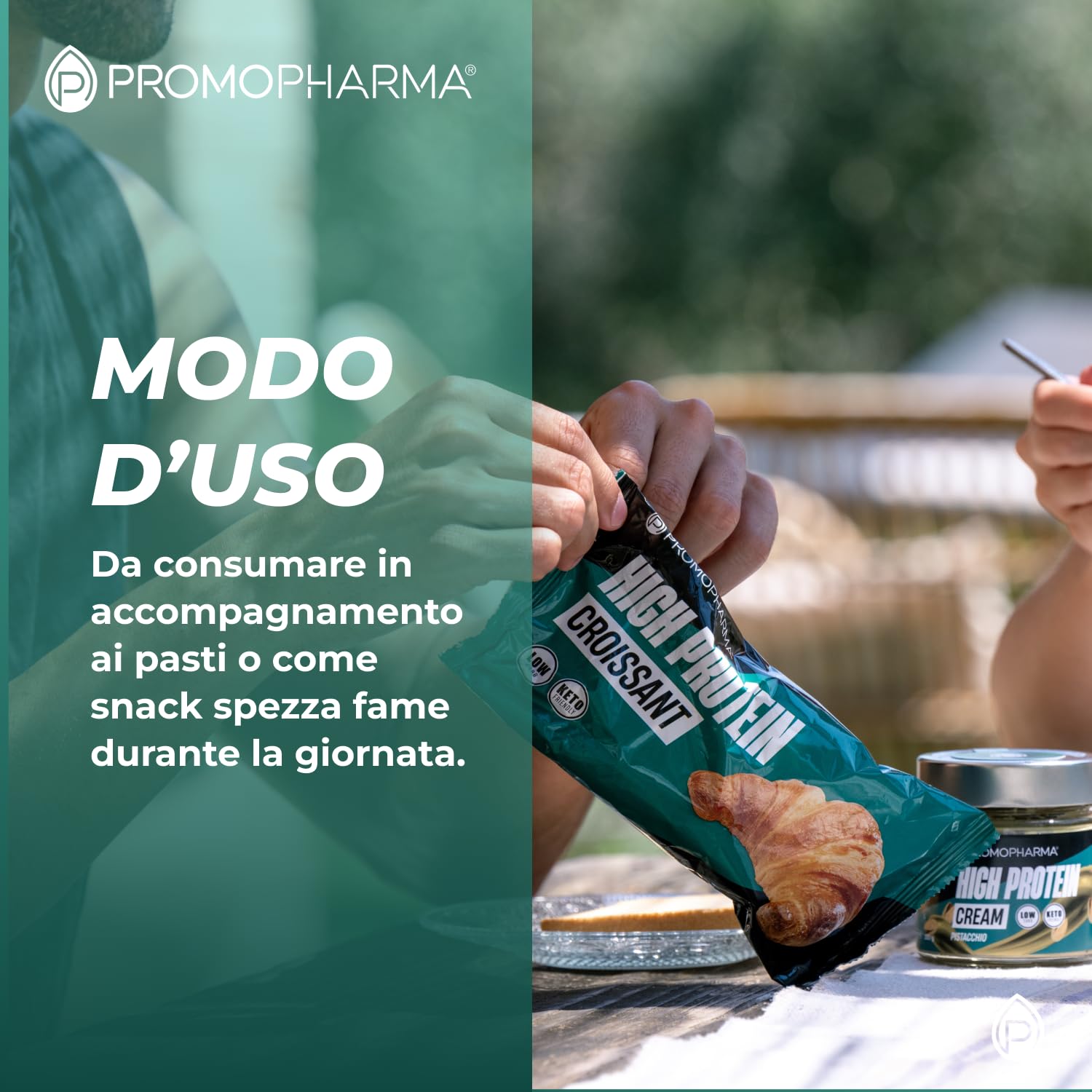 High Protein Croissant Classici - Cornetti Proteici Keto a Basso Contenuto di Zuccheri - Snack Proteici per Dieta Chetogenica, Colazione Fit e Low Carb - 18 Croissant da 50 g