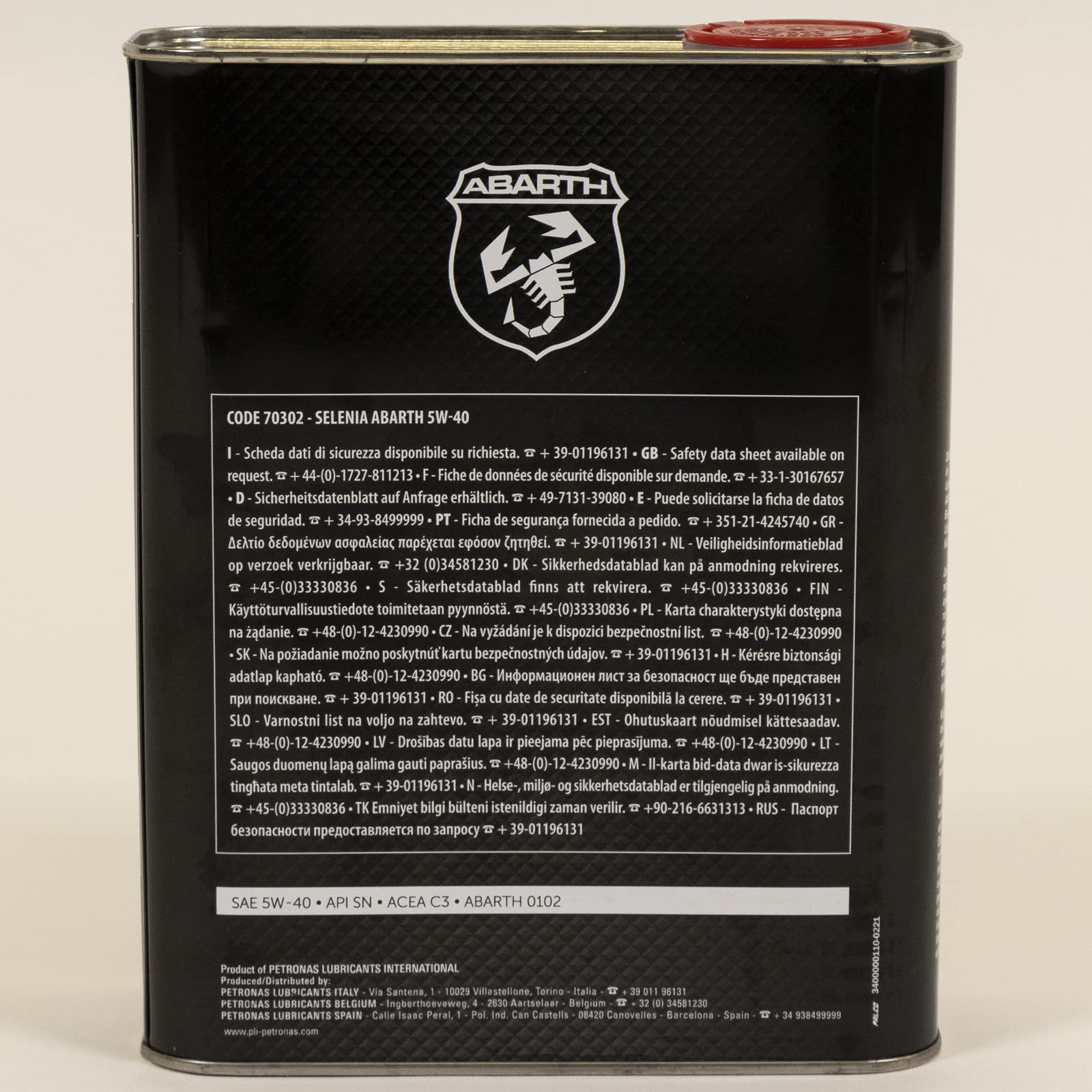 13903701 HUILE SELENIA ABARTH KG2 5W40