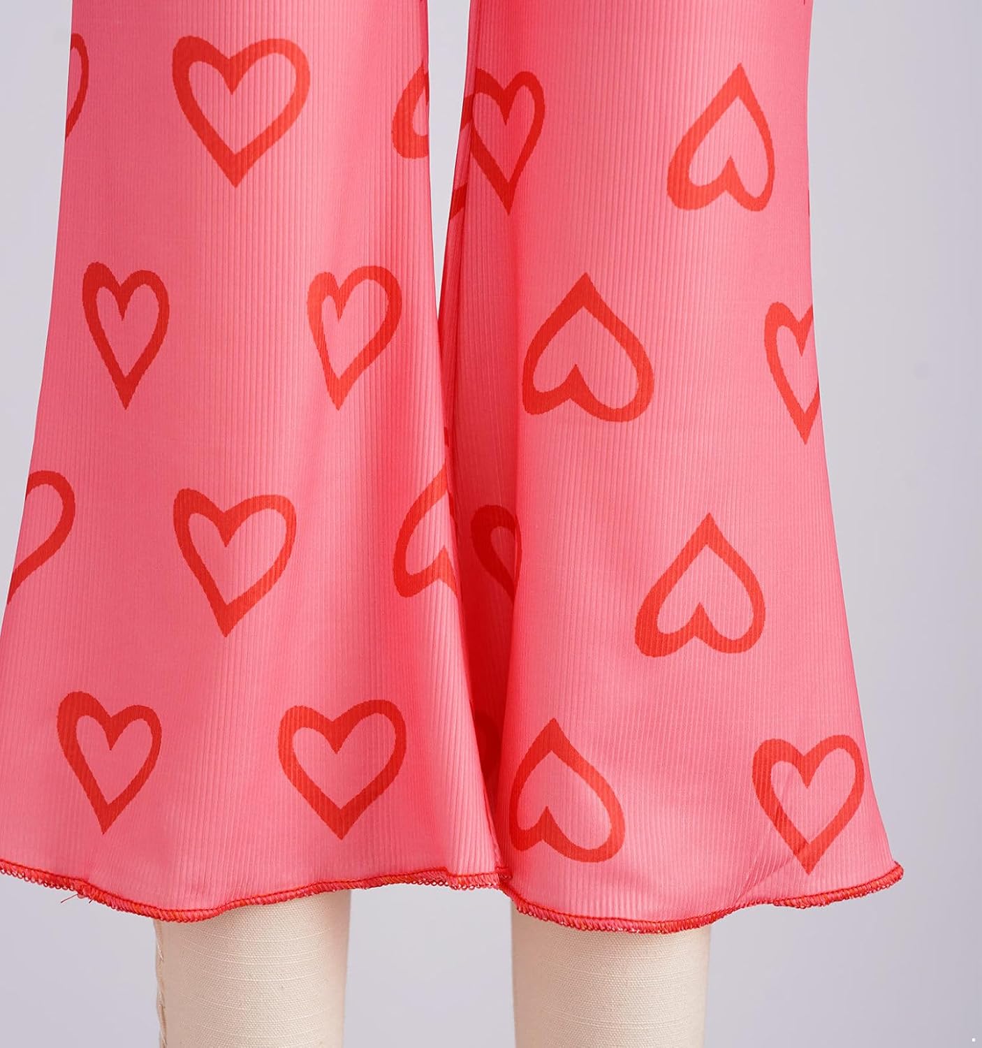 Girls Summer Wide Leg Cropped Pants Cute Pattern Lightweight Elastic Waist Trousers for Holiday Beach Wear
