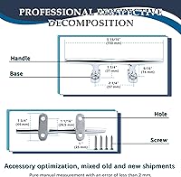 Vista 6 de SHENGHUISS Tacos de barco de acero inoxidable 316 con base abierta para muelle de barco (4"/5"/6"/8"/10"/12")