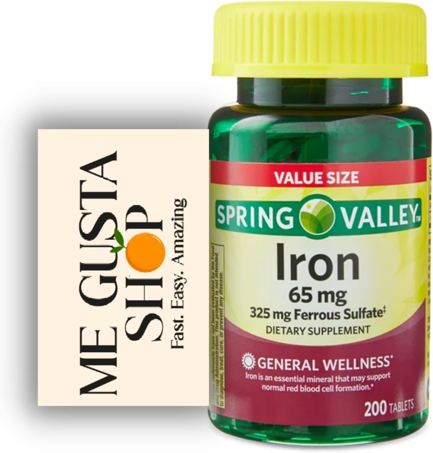 Spring Valley Iron Tablets Dietary Supplement Value Size