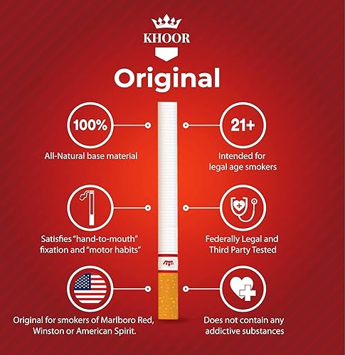 Vista 9 de KHOOR Cigarrillos de mentol a base de hierbas, 2 paquetes de sabor a mentol, alternativa satisfactoria para fumadores que buscan una alternativa