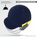 DSC Scud MS Cricket Helmet for Mens and Boys with Neck Guard (Fixed Spring Steel Grill) | Size: Medium | Color: Navy gallery image