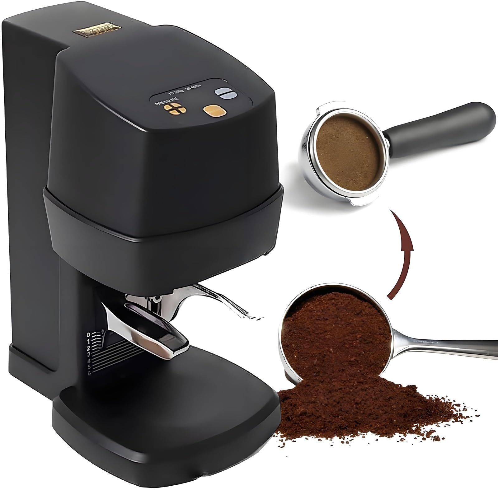 Presse-Expresso Automatique - Presse-Expresso électrique 58 mm - pour la Maison et Le Commerce. Pression réglable, Multi-tassage, Hauteur réglable pour Une Large Plage de réglage