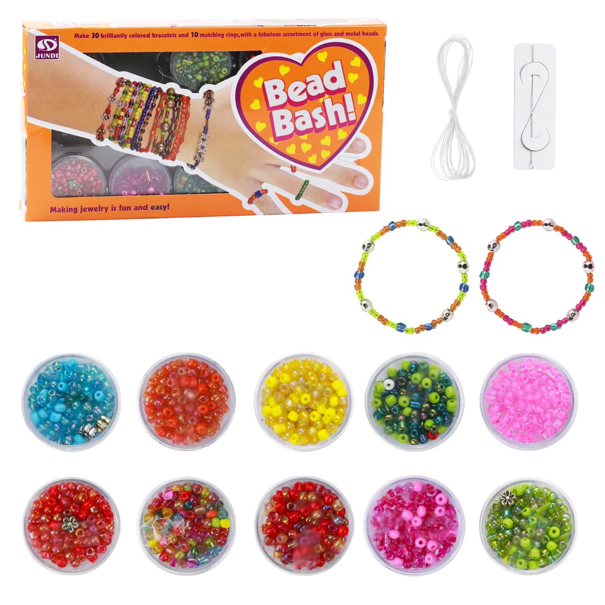 Kit Création De Bracelets Alphabet Crayola - Plus De 500 Perles Colorées Pour Filles Dès 8 Ans