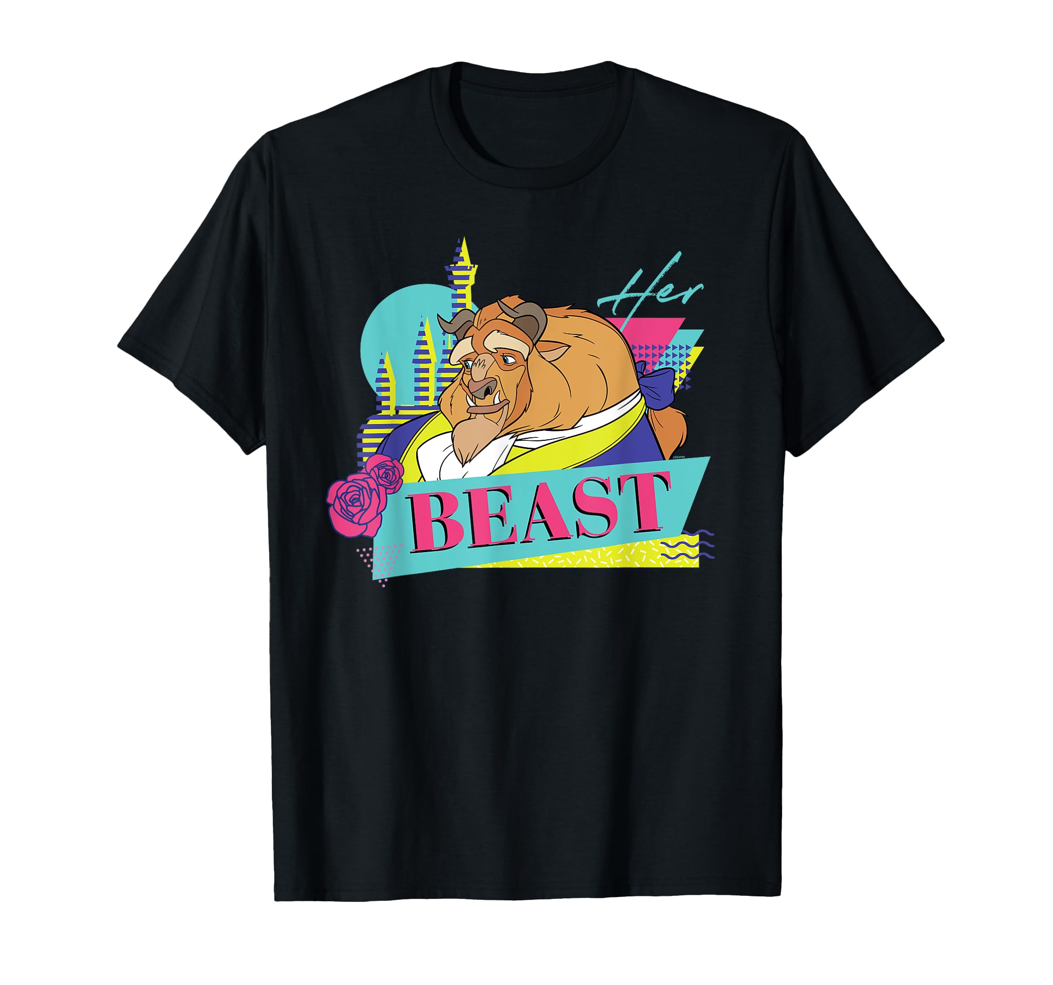 USA製　disney 美女と野獣　tシャツ BEAST 薔薇　激レア　美品 USA製 disney 美女と野獣 tシャツ BEAST 薔薇 激レア 美品