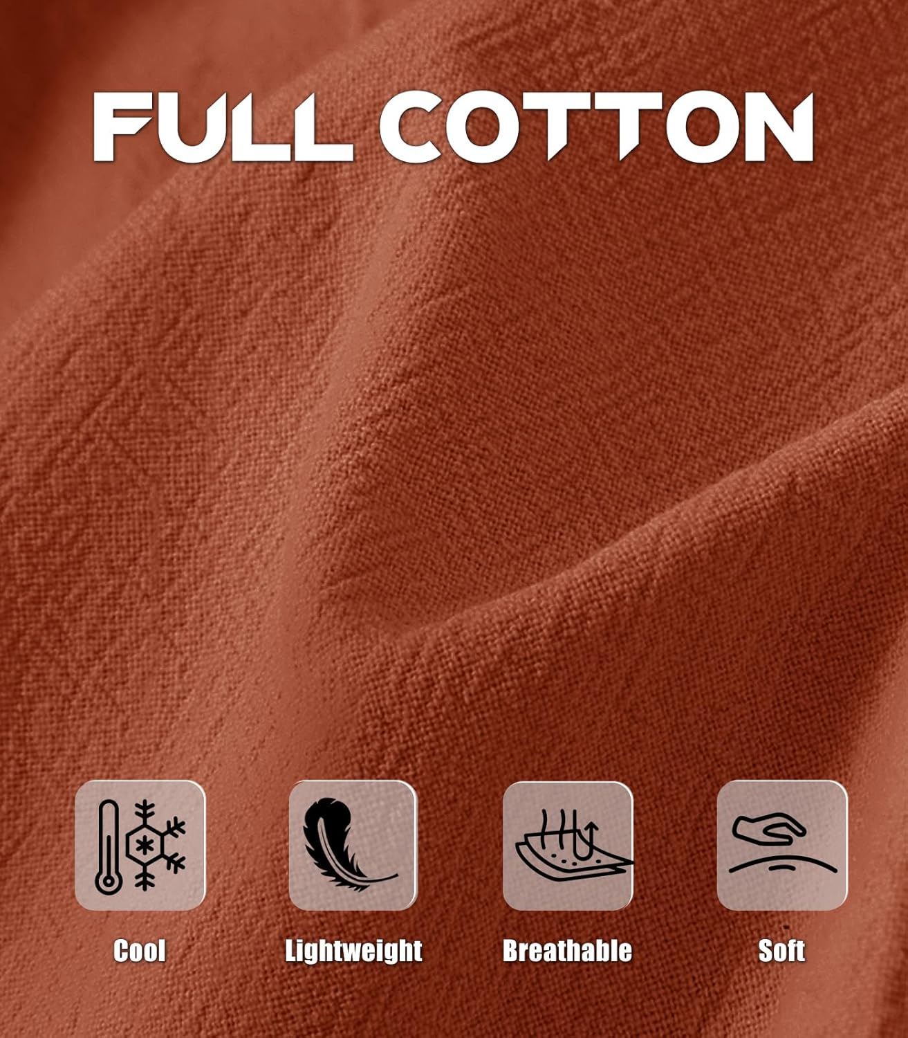 MAGNIVIT Men's Linen Cotton Capri Pants Loose Fit Elastic Waist Wide Leg Baggy Harem Pants - Image 6