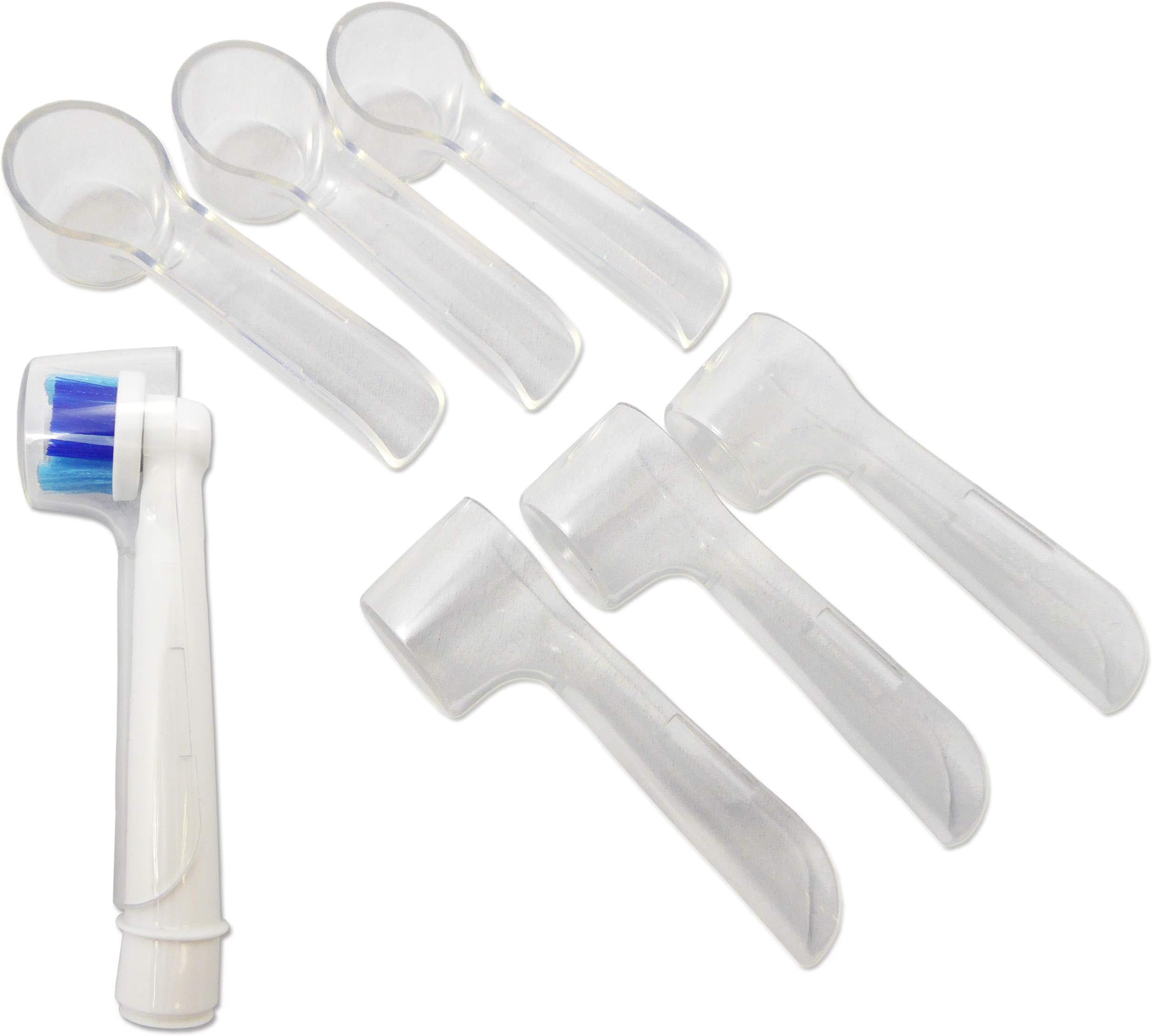 6 Electric Toothbrush Cover ~ Case Compatible with Oral B Toothbrush Round Heads (Pack of 6)