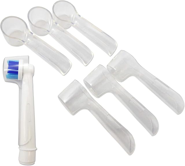 6 Electric Toothbrush Covers ~ Case Compatible with Oral B Toothbrush Round Heads