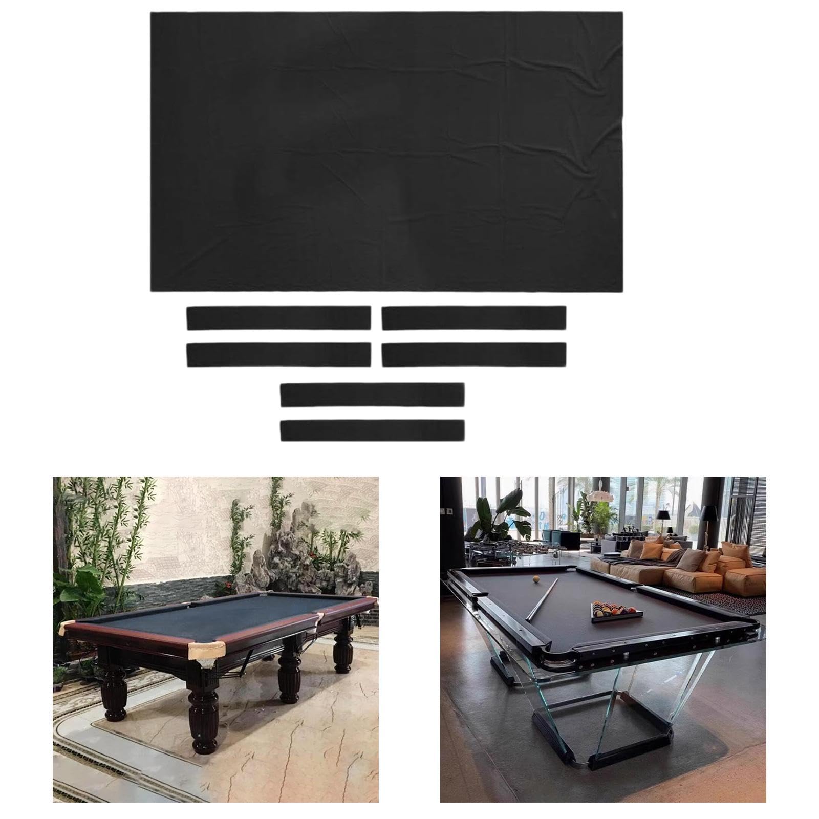 rockible Billiard Pool Table Cloth Pool Table Cushion Set Improved Game Performance Easy to Use, Heavy Duty Indoor Pool Tablecloth, for 9ft Table