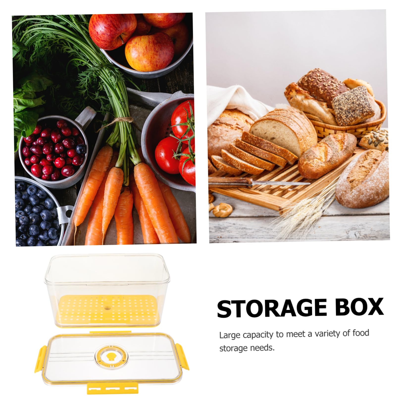 パン冷蔵庫 Amazon｜BIUDECO パン箱 プラスチック製キッチンブレッドケース 透明