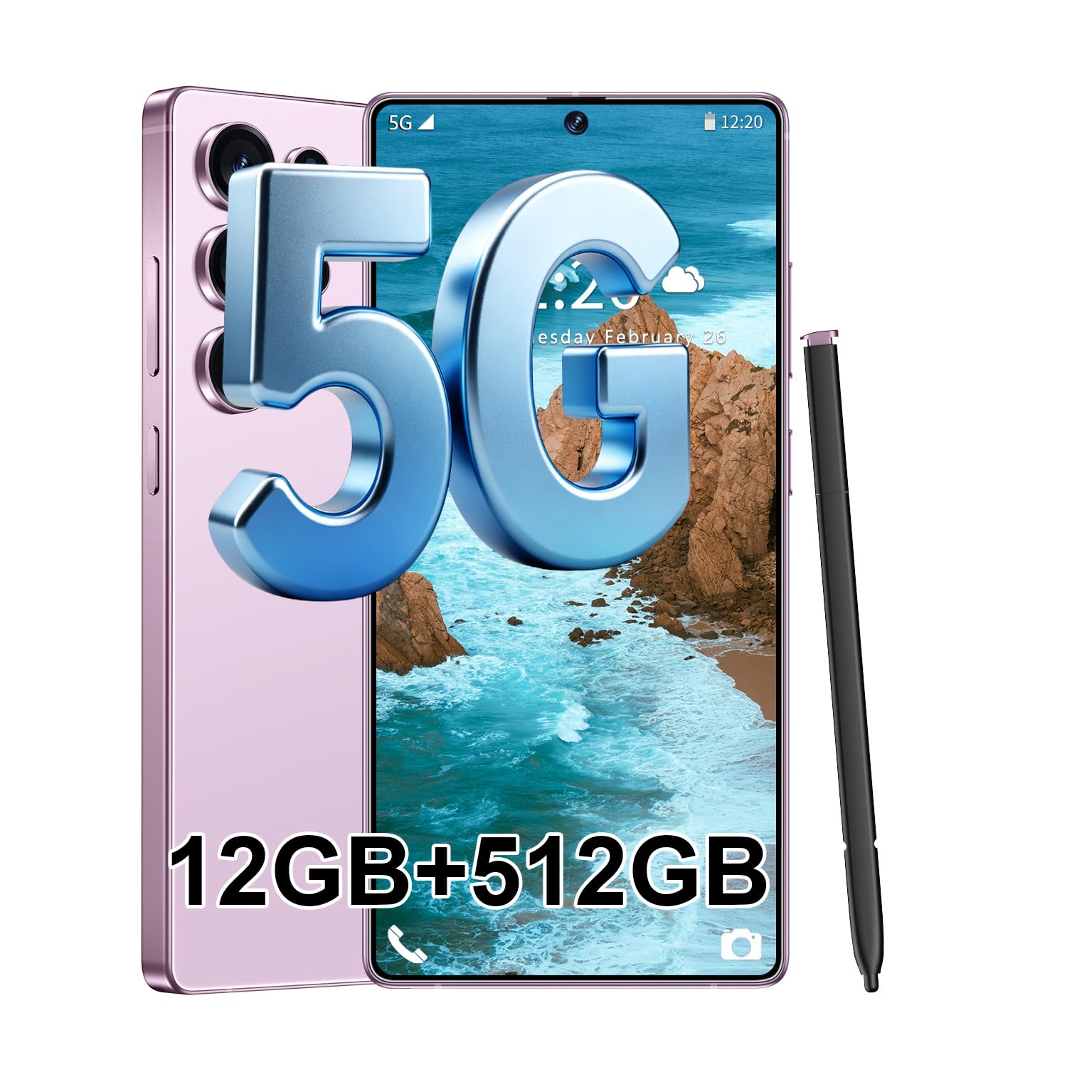 S25 Ultra 5G Unlocked Smartphone,12GB+512GB Fully Cell Phone for Android 14, 6.99" Unlock…